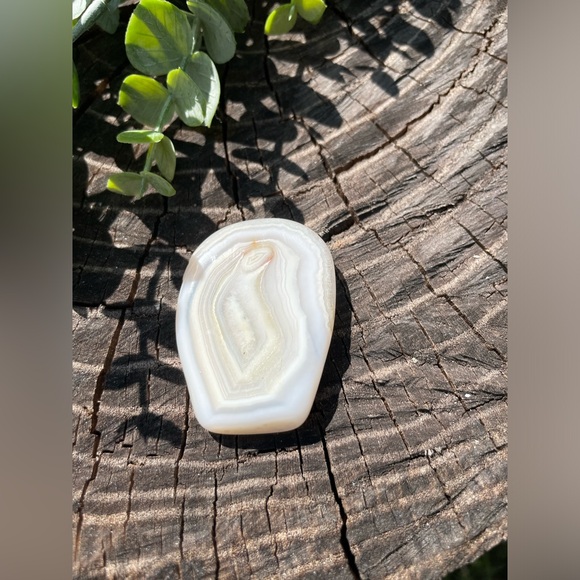 ▫️White Banded Agate Slice - Picture 4 of 5
